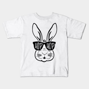 Hip Hop Bunny Shirt, Easter shirt, Unisex Easter shirt, Youth Toddler Easter shirt, Baby Easter tee, Funny Easter shirt, Family Easter tee Kids T-Shirt